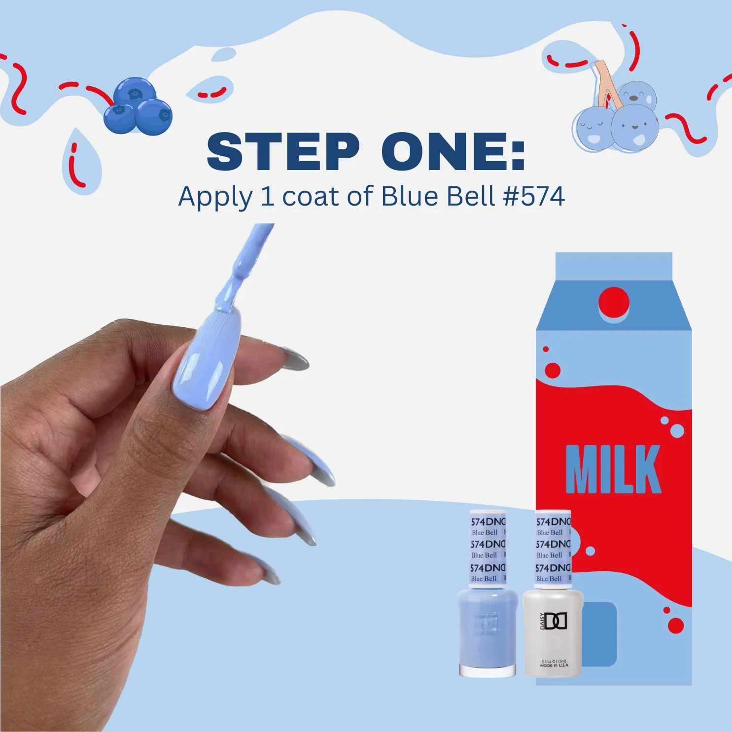 Blueberry Milk Nails - Image 2