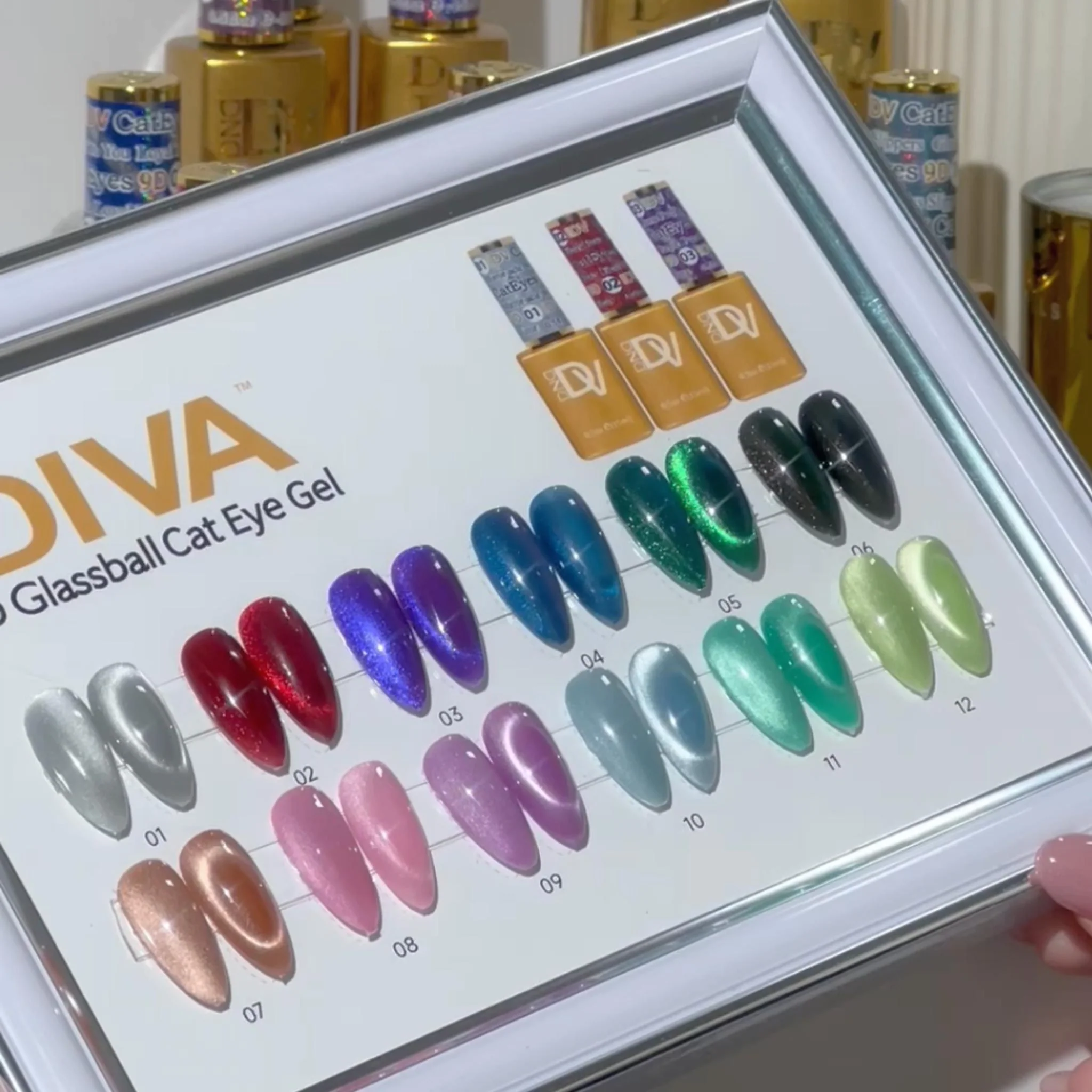 DIVA Framed Color Chart — 9D Cat Eye Glassball - Image 4