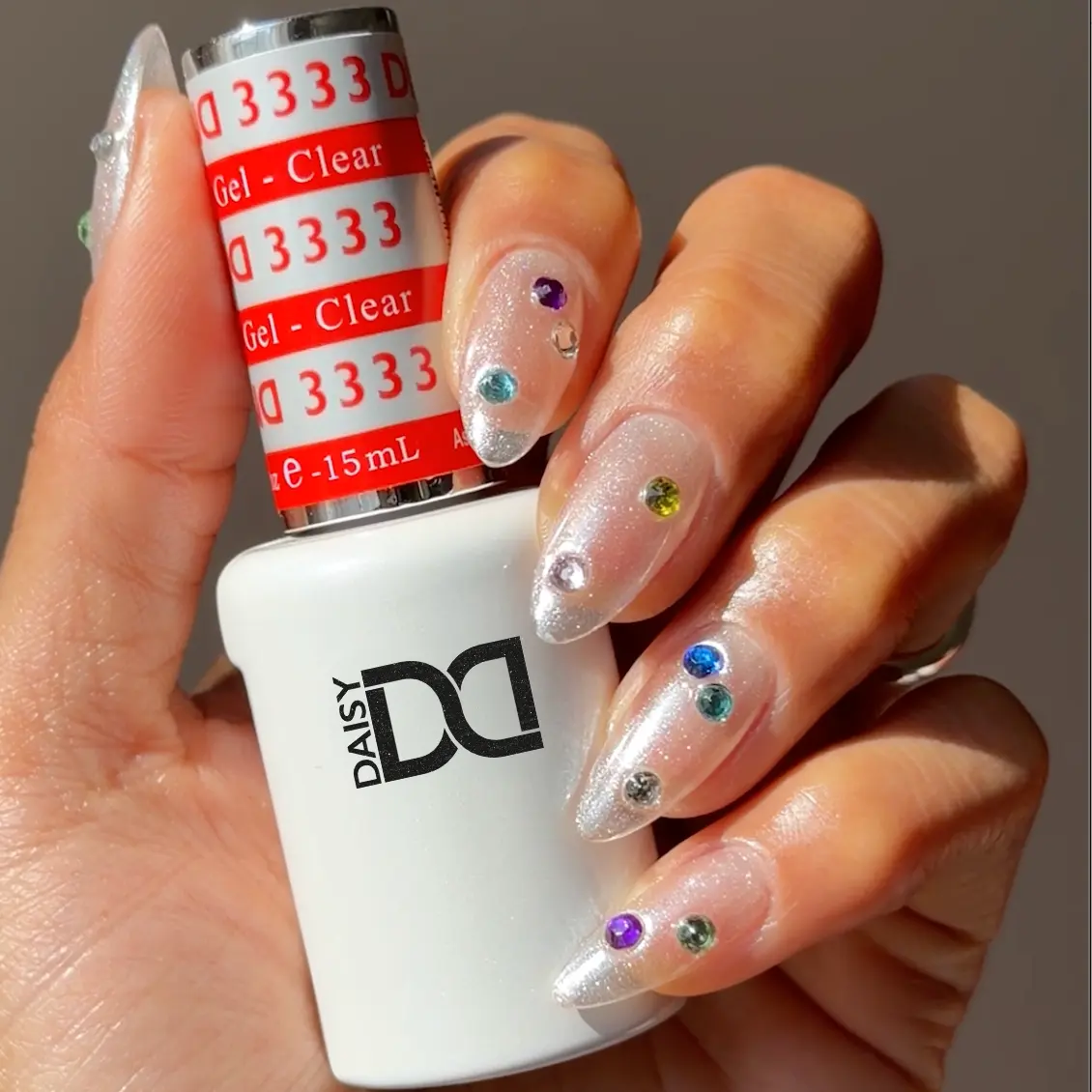 DND Chrome Base Gel #3333 - Clear - Image 2
