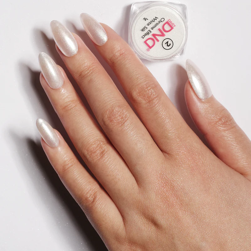 DND Chrome Effect White Silk #02 - Image 6