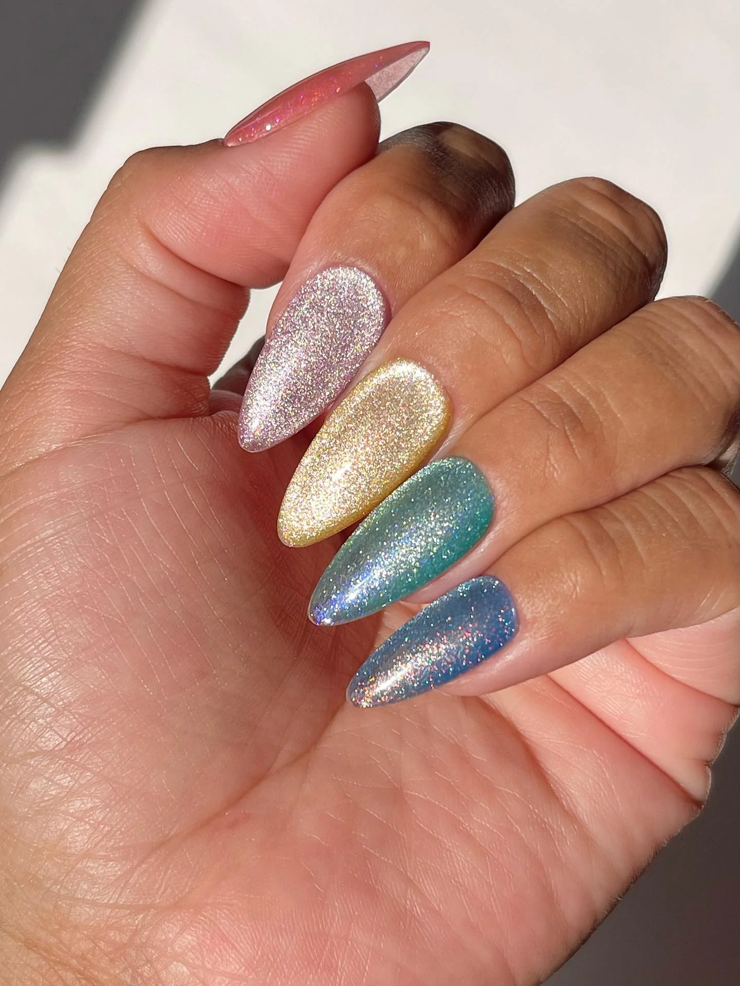 9D Cat Eye Unicorn #19- Aqua Freckles - Image 3